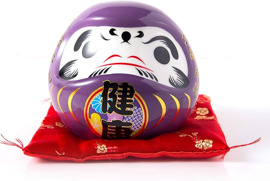 達磨(貯金箱) Baobao BOBEE 日本工芸 開運陶器だるま貯金箱ブルービジネス
